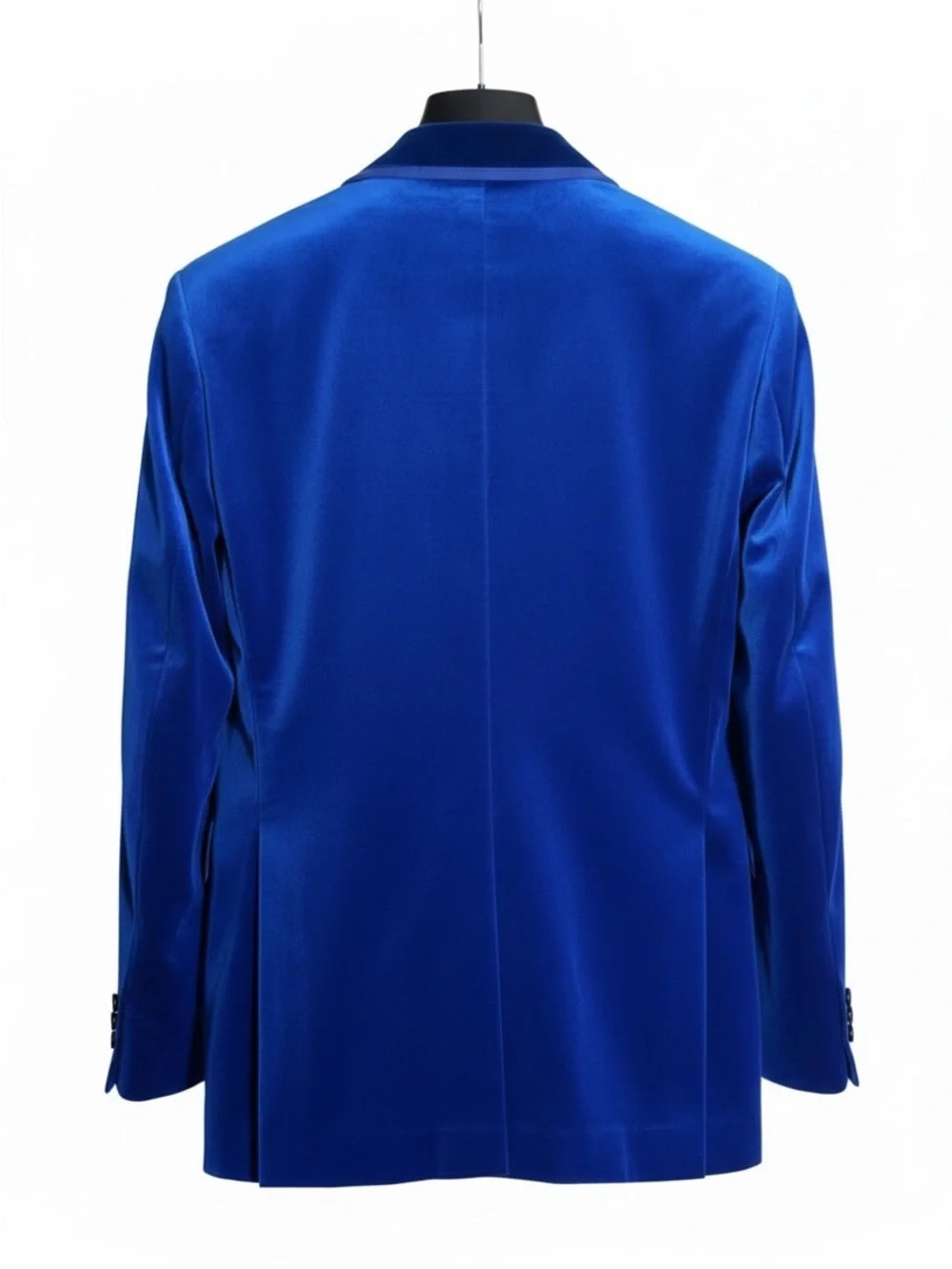 Etro Milano Peacock Blue Velvet Blazer Jacket Italian 56 US 46 XL